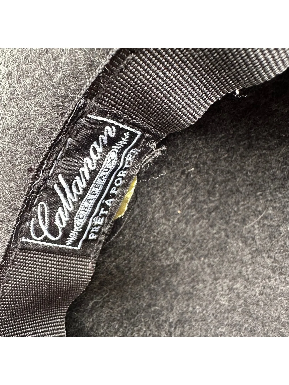 Callanan Black Felt Wool Pret A Porter Hat black gray